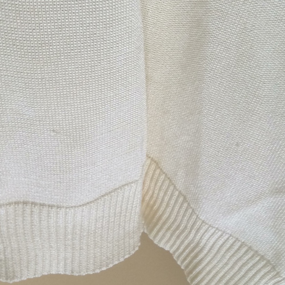 🔥NWOT 100% Silk TALBOTS Fine Ivory Knit Top- M - Picture 7 of 8